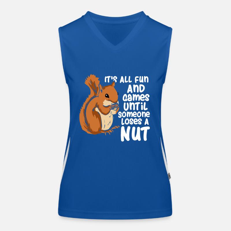 Eichhörnchen Squirrel All Fun And Games Women's Functional Contrast Tank Top