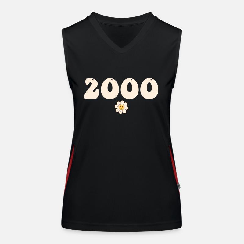 2000 - Cadeau né en 2000 Débardeur respirant contrasté Femme