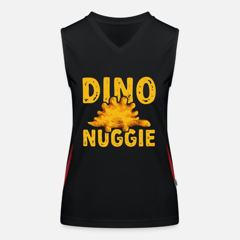 Dino Nuggets Dinosaurier Chicken Nuggets Funktionelles Kontrast-Tank Top für Frauen