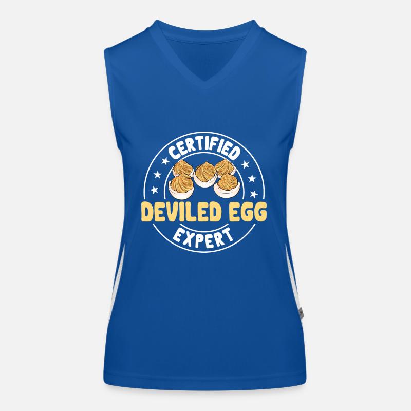 Gefüllte Eier Deviled Eggs Funktionelles Kontrast-Tank Top für Frauen