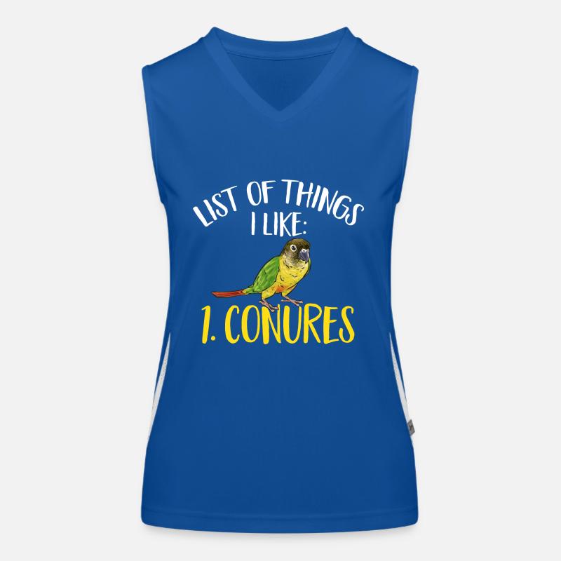 Molinasittich Papagei Vogel Sittich Funktionelles Kontrast-Tank Top für Frauen