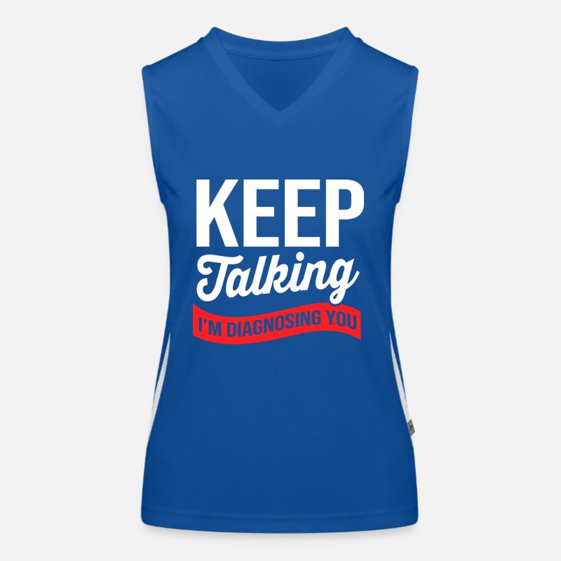 School psychologist Women's Functional Contrast Tank Top