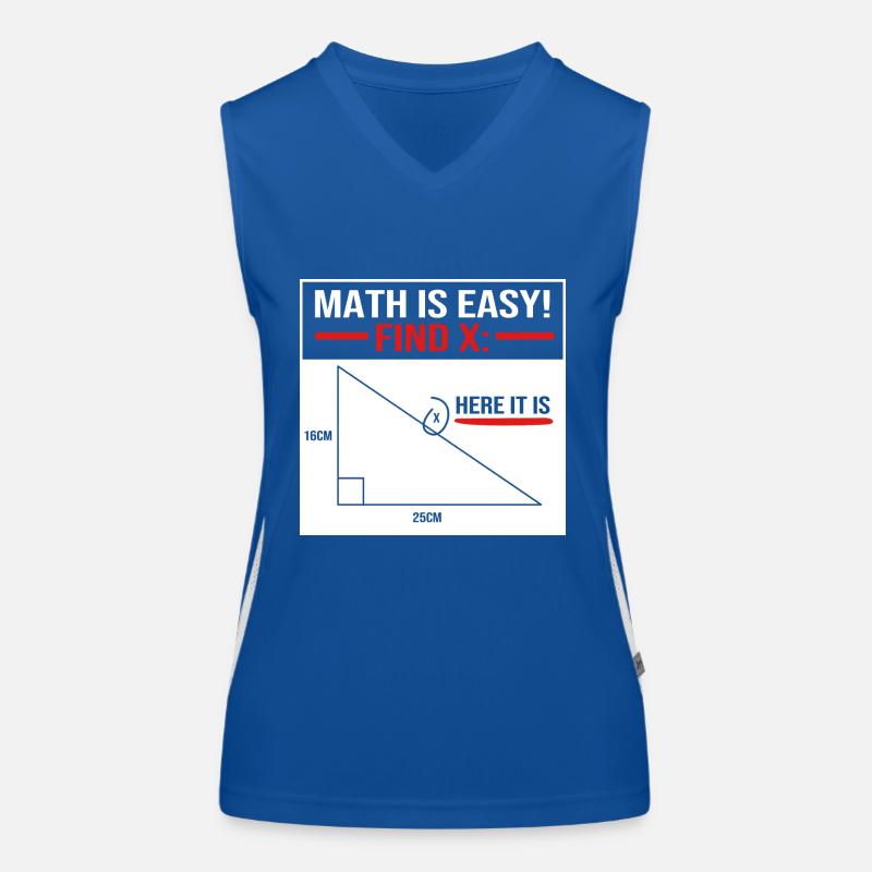 Mathématiques Débardeur respirant contrasté Femme