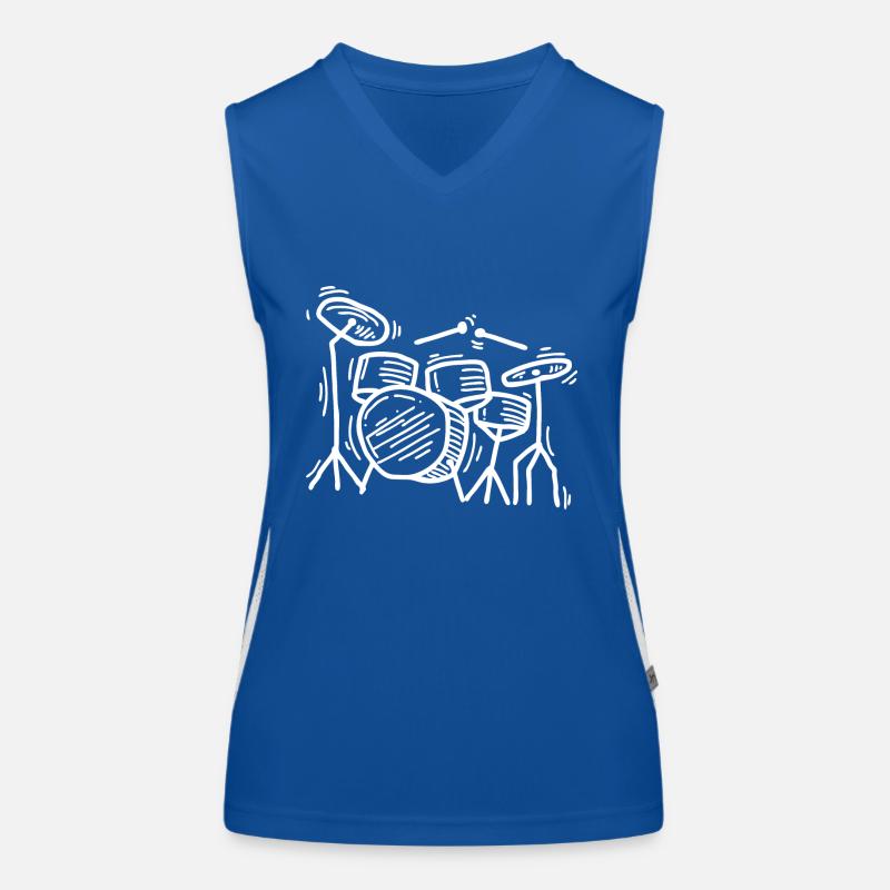 Batterie Drummer Débardeur respirant contrasté Femme