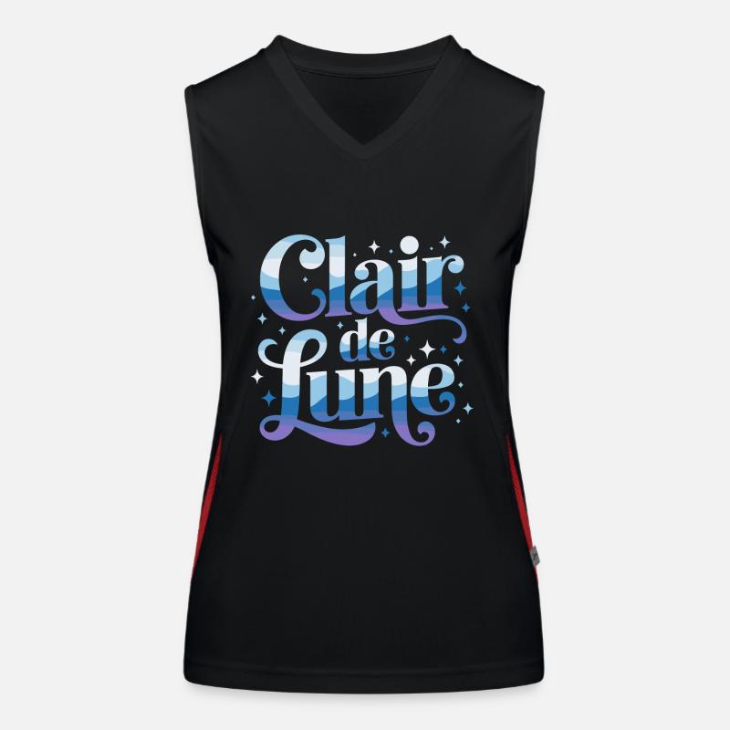 Clair de lune Débardeur respirant contrasté Femme