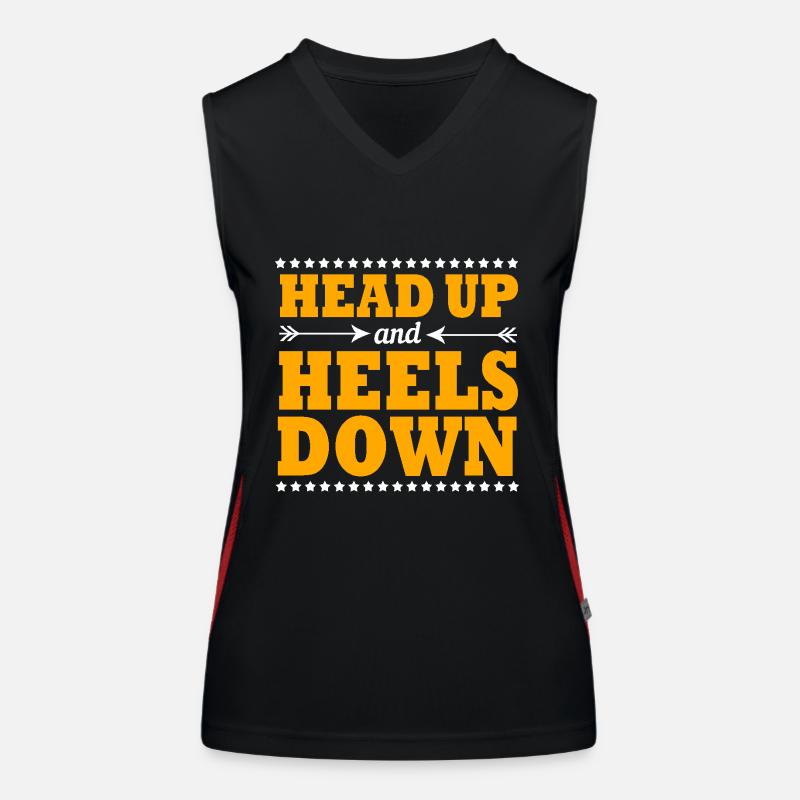 Springreiten Springpferd Funktionelles Kontrast-Tank Top für Frauen