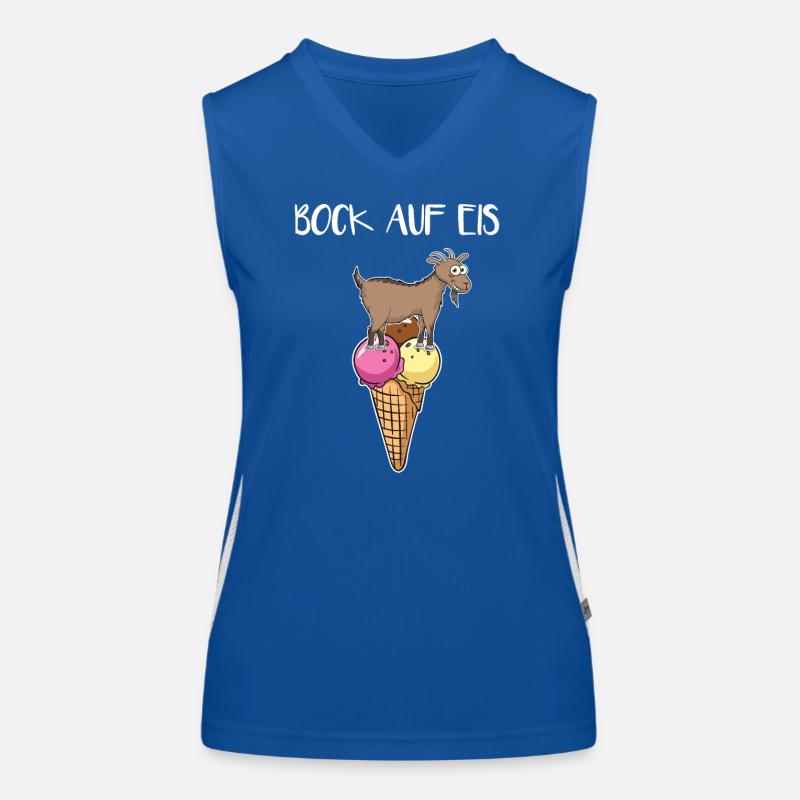 Bock Auf Eis Funktionelles Kontrast-Tank Top für Frauen