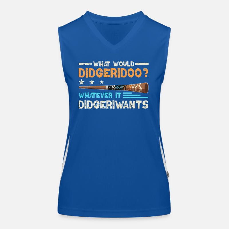What Would Didgeridoo? Women's Functional Contrast Tank Top
