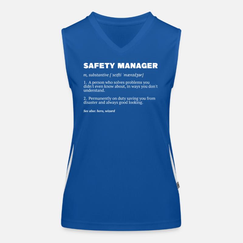 Responsable de la sécurité Agent de sécurité Débardeur respirant contrasté Femme