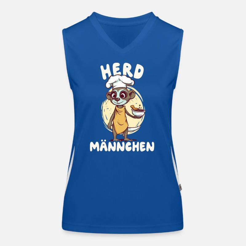 Herdmännchen Erdmännchen Koch Funktionelles Kontrast-Tank Top für Frauen