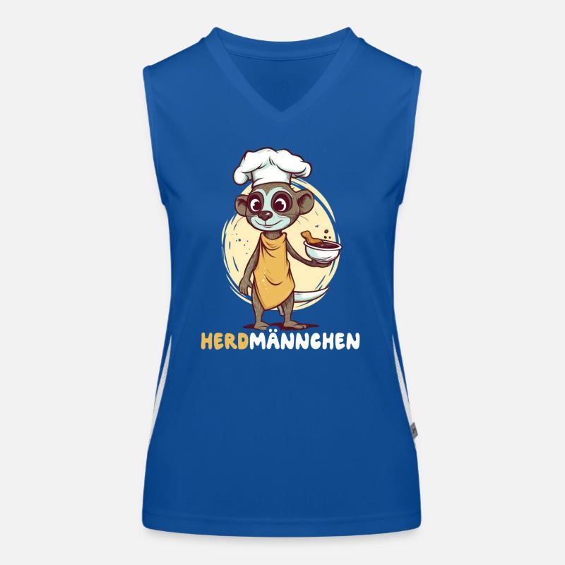 Herdmännchen Erdmännchen Koch Funktionelles Kontrast-Tank Top für Frauen