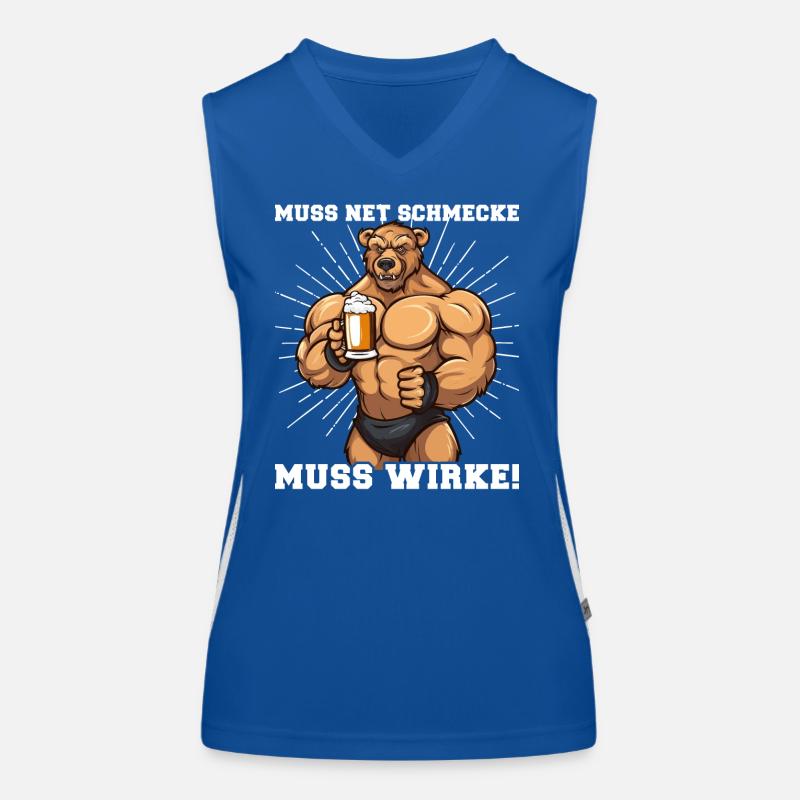 Bodybuilder doit goûter net doit travailler Débardeur respirant contrasté Femme