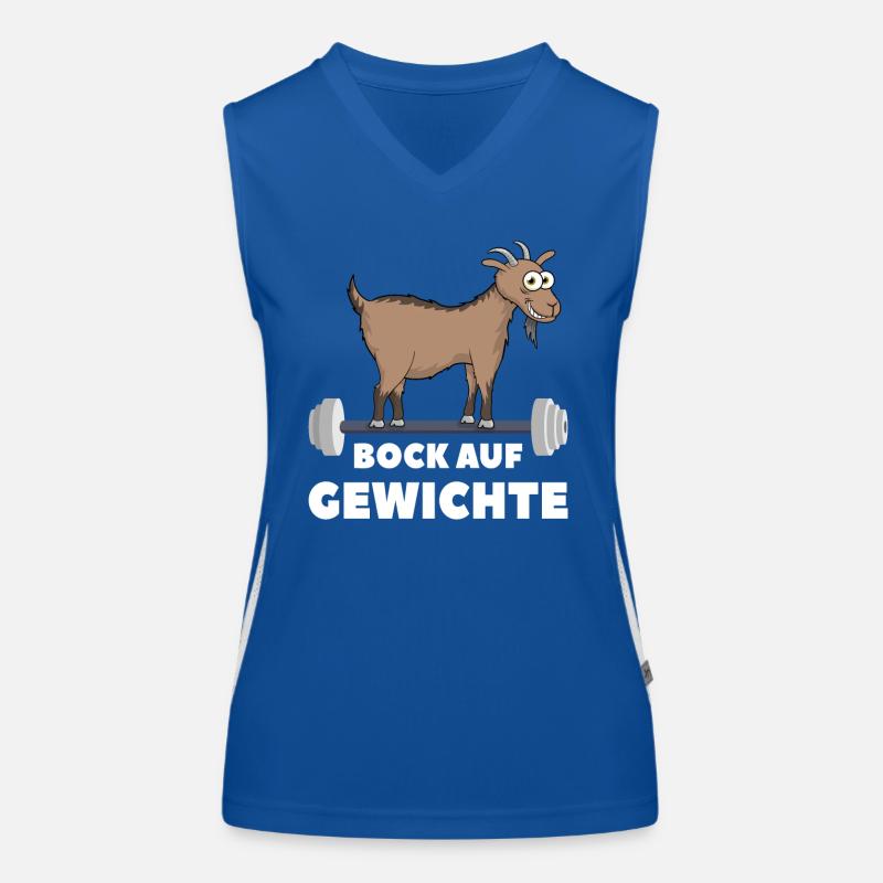 Bock auf Gewichte Funktionelles Kontrast-Tank Top für Frauen