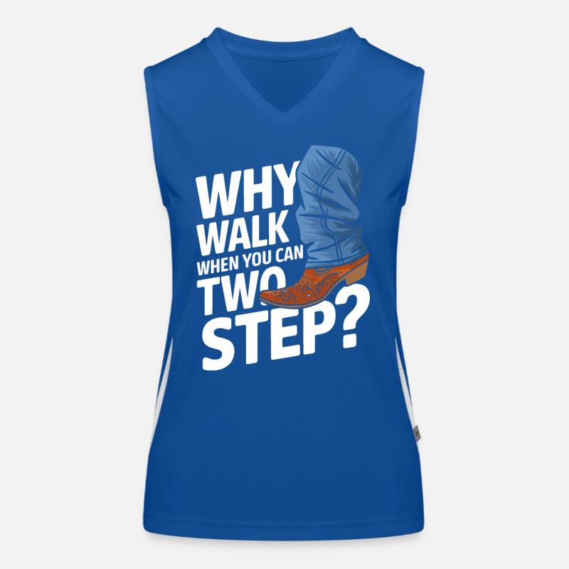 Line Dancing Dancing Dancers Women's Functional Contrast Tank Top