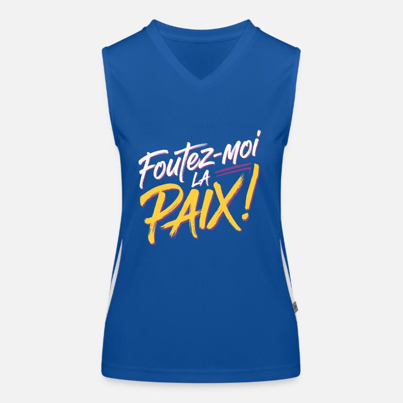 Foutez-moi la paix Débardeur respirant contrasté Femme