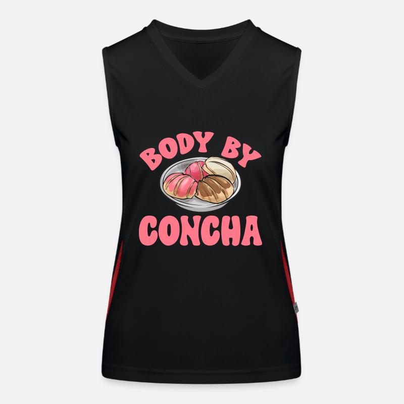 Concha Hispanic Mexikanisch Pan Dulce Funktionelles Kontrast-Tank Top für Frauen