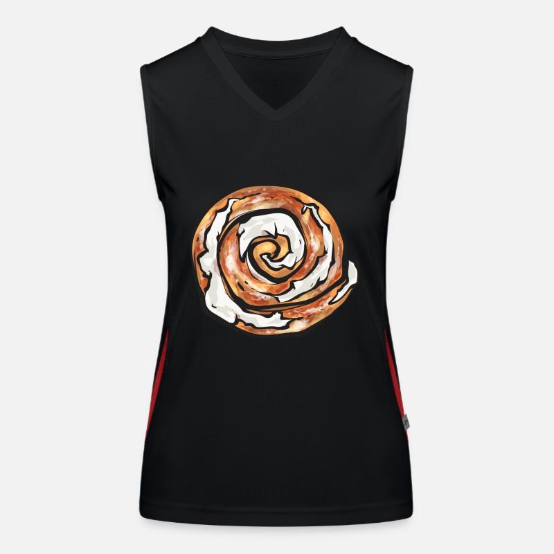 Cinnamon roll Women's Functional Contrast Tank Top