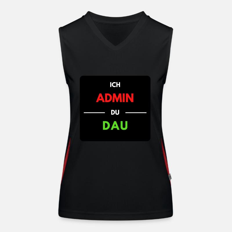 Ich Admin, du DAU 1 Funktionelles Kontrast-Tank Top für Frauen