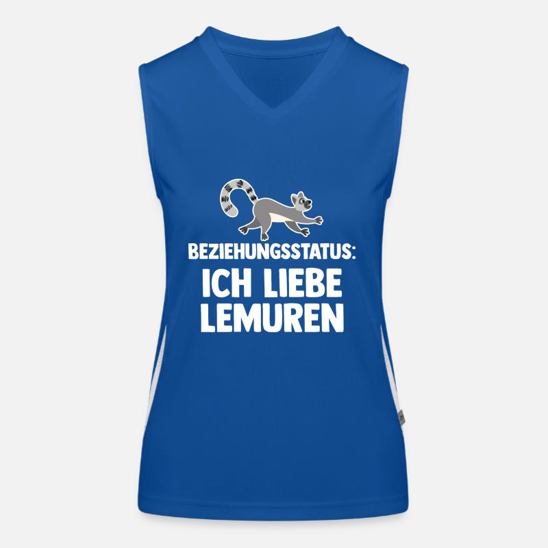 Lemur Funktionelles Kontrast-Tank Top für Frauen