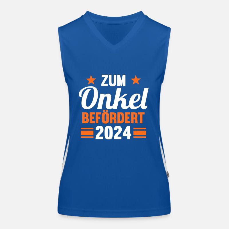 Werdender Onkel 2042 Funktionelles Kontrast-Tank Top für Frauen