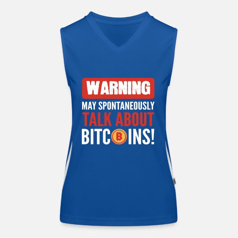 Le bitcoin Débardeur respirant contrasté Femme
