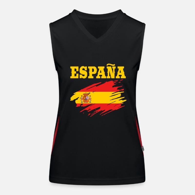 Spanien Spanisch Funktionelles Kontrast-Tank Top für Frauen