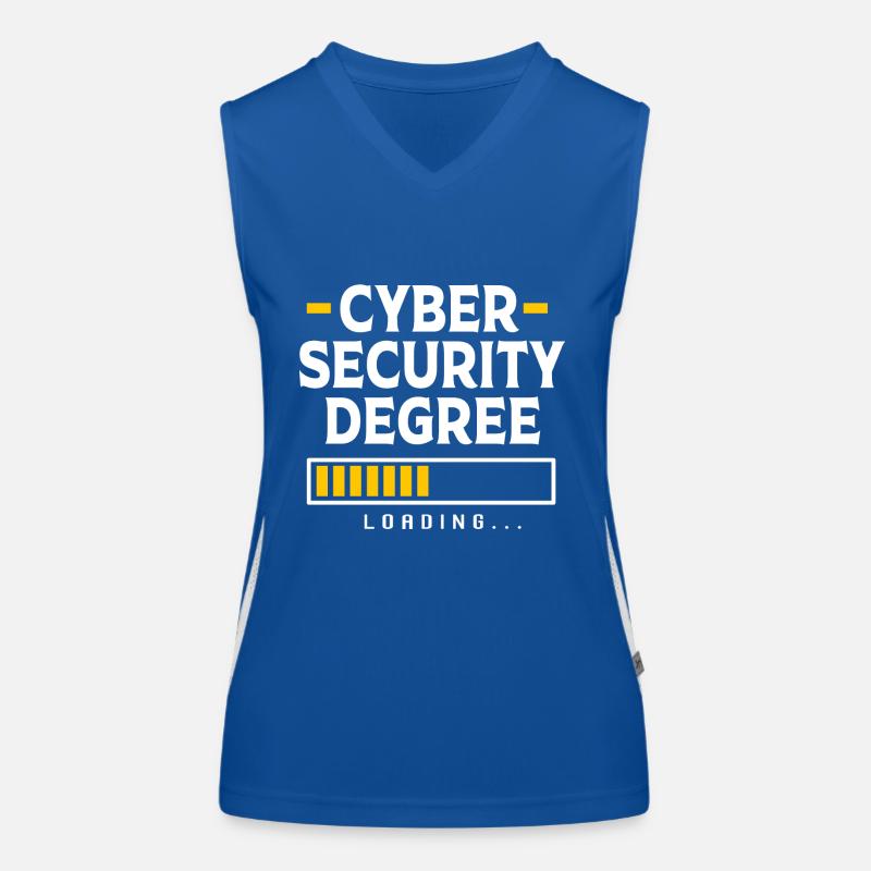 Cybersecurity Cyber Programmierer Hacker Funktionelles Kontrast-Tank Top für Frauen