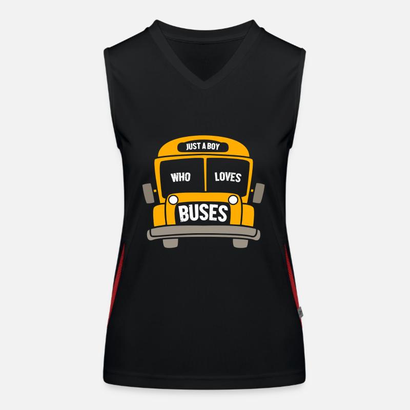 Schulbusfahrer Schulbus Funktionelles Kontrast-Tank Top für Frauen