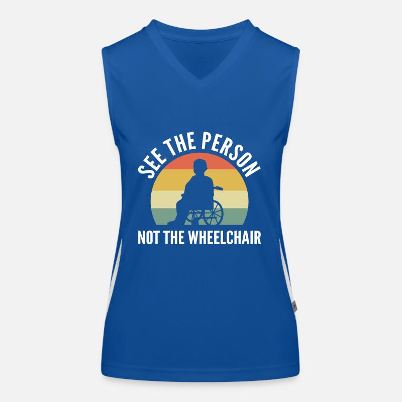 Fauteuil roulant Débardeur respirant contrasté Femme