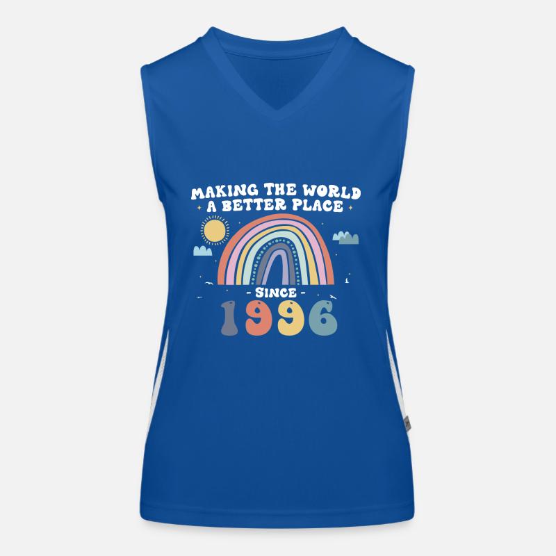 Die Welt zu einem besseren Ort machen seit 1996, 27. Funktionelles Kontrast-Tank Top für Frauen
