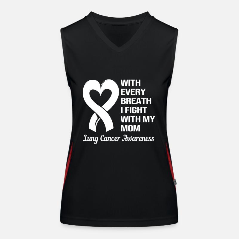 Lung Cancer Survivor Lung Women's Functional Contrast Tank Top
