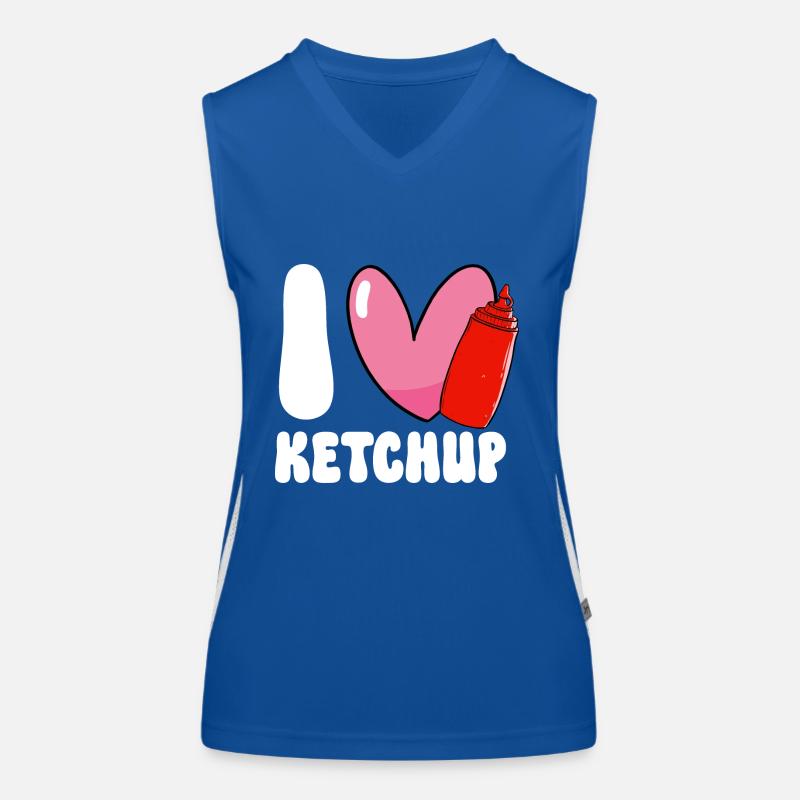 Ketchup Tomato ketchup Women's Functional Contrast Tank Top