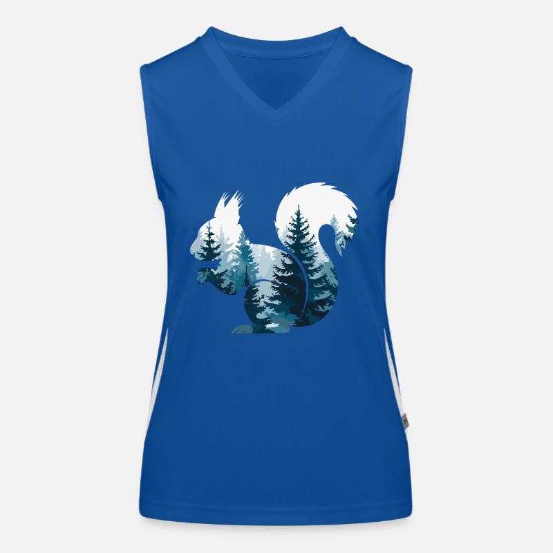 Eichhörnchen Wald Natur Funktionelles Kontrast-Tank Top für Frauen