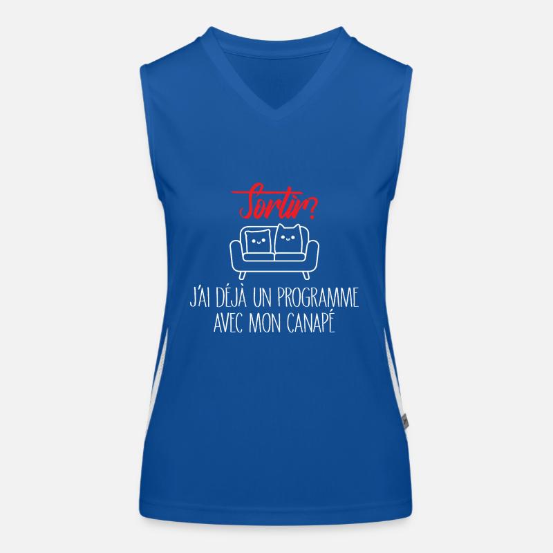 Sortir ? Programme Canapé Sieste Débardeur respirant contrasté Femme