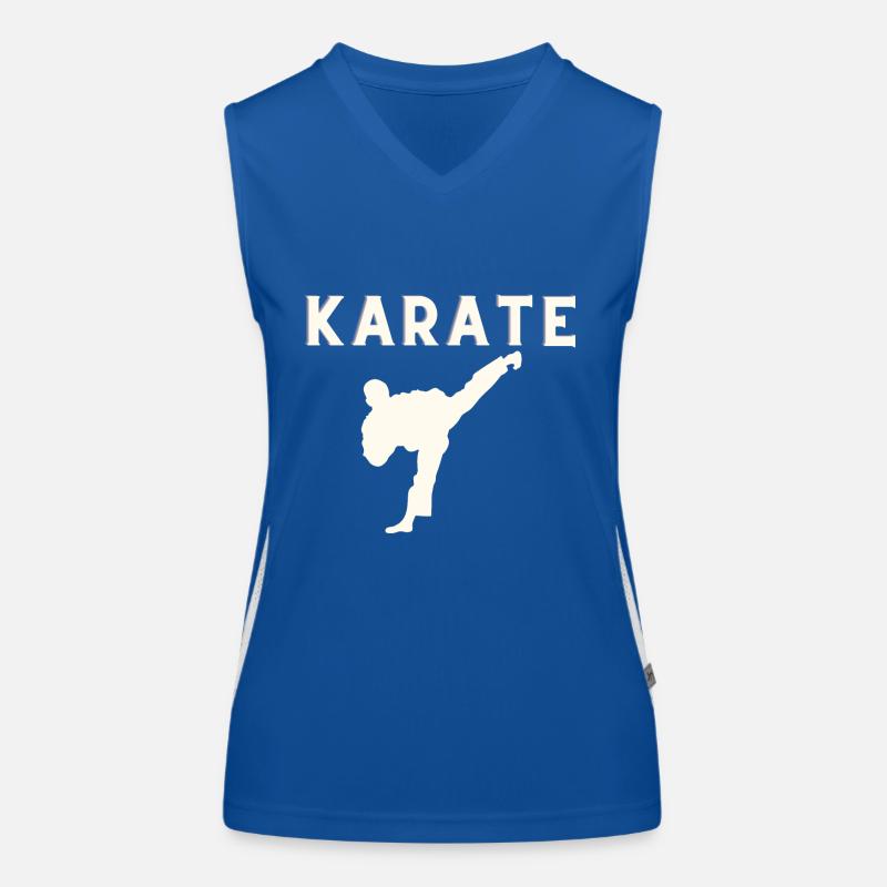Karate Funktionelles Kontrast-Tank Top für Frauen