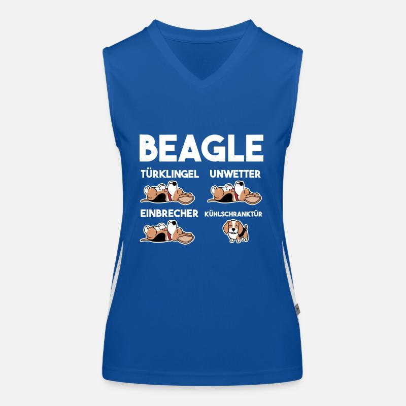 Hund Beagle Funktionelles Kontrast-Tank Top für Frauen