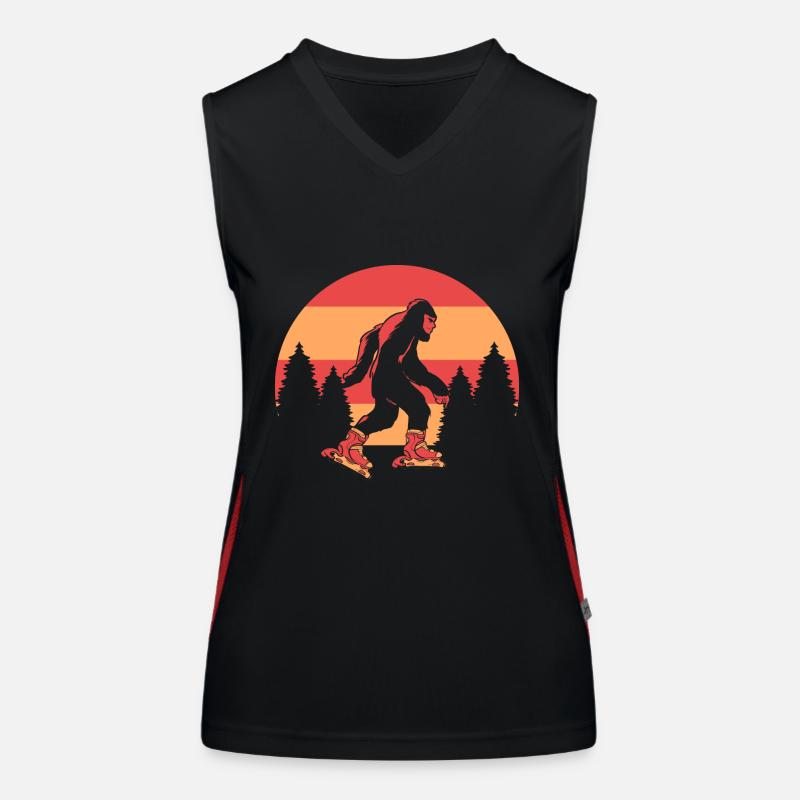 Rollschuhlaufen Rollschuhe Inline-Skates Funktionelles Kontrast-Tank Top für Frauen