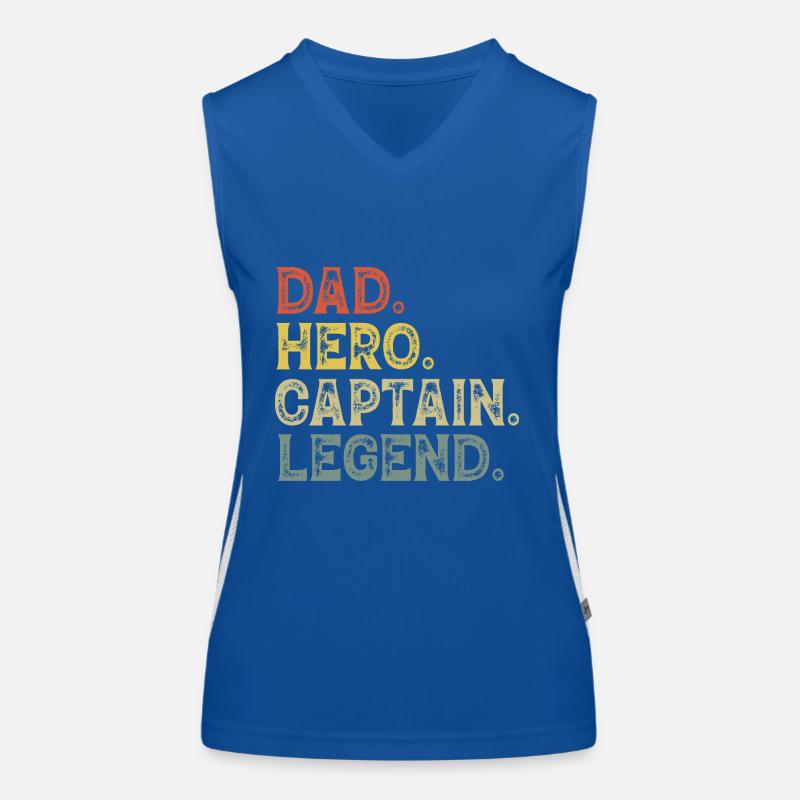 Papa capitaine bateau Débardeur respirant contrasté Femme