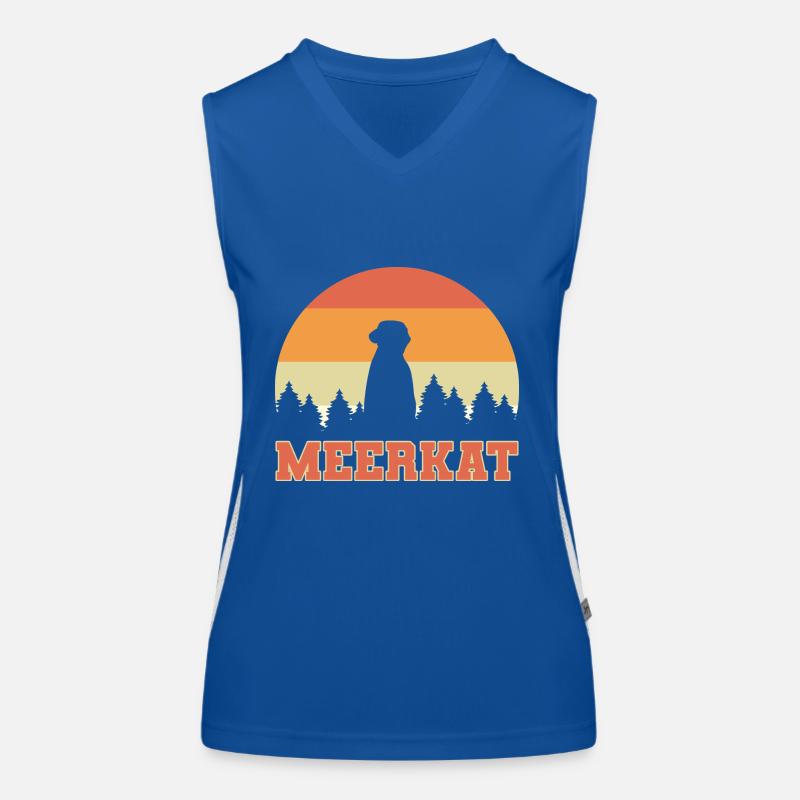 Erdmännchen Funktionelles Kontrast-Tank Top für Frauen