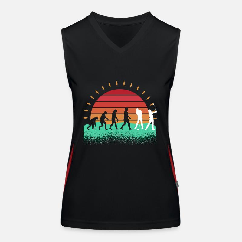 Golfspieler Evolution Golfer Golf Women's Functional Contrast Tank Top
