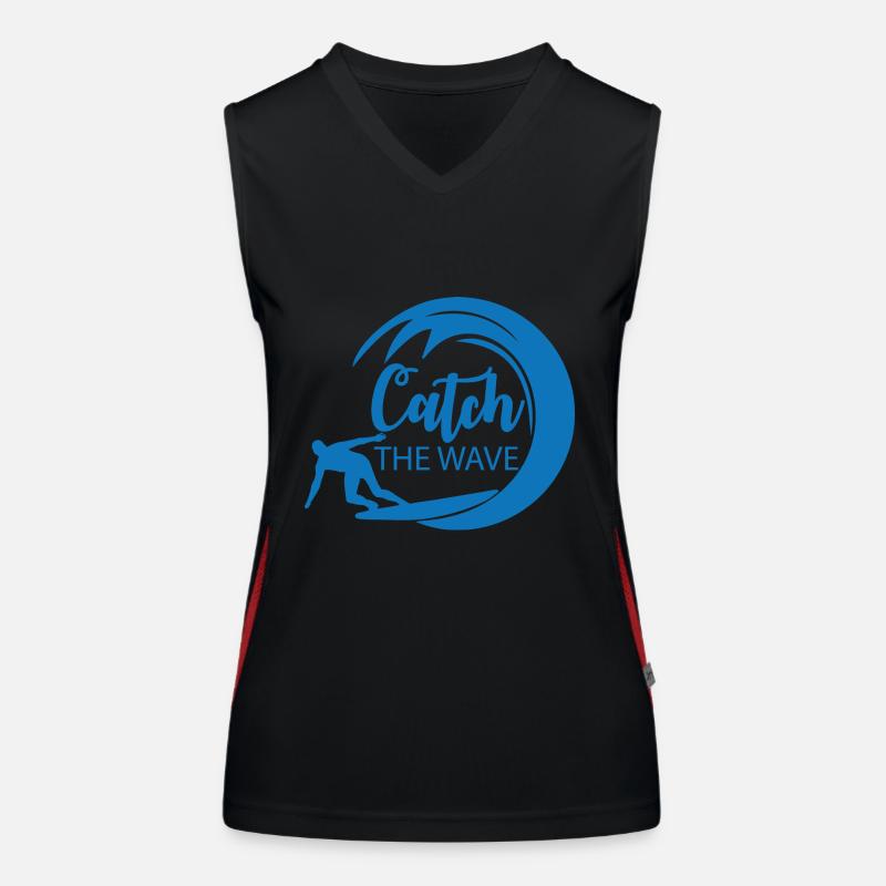 Catch the wave Funktionelles Kontrast-Tank Top für Frauen