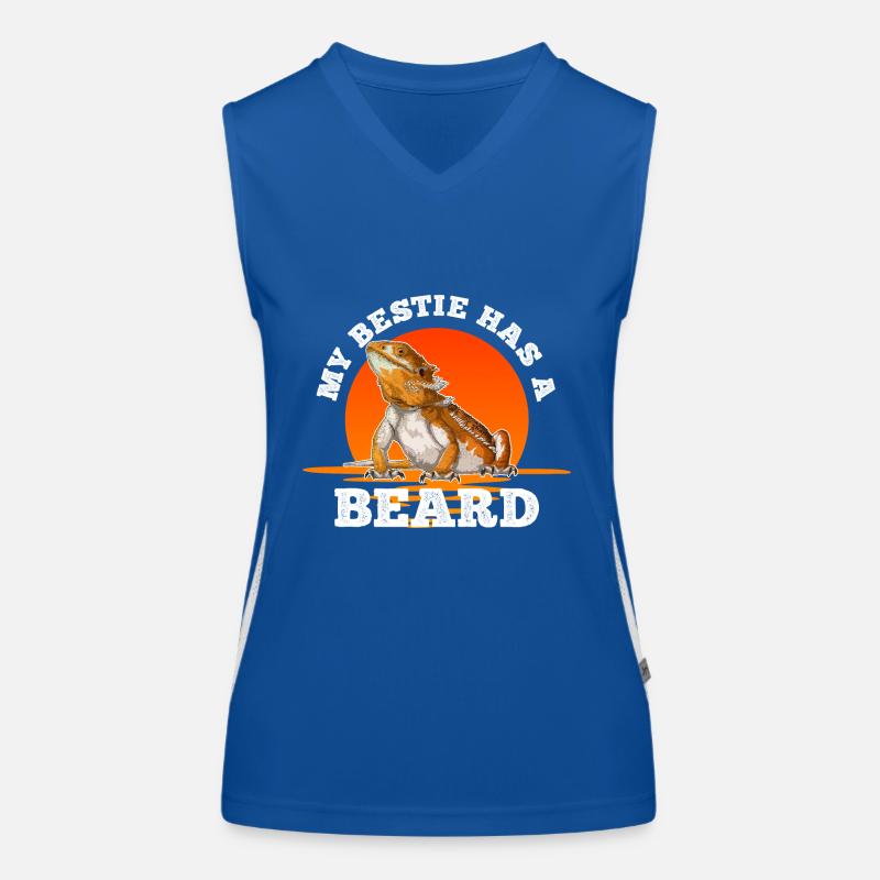 Bartagame Meine beste Freundin Hat Einen Bart Funktionelles Kontrast-Tank Top für Frauen