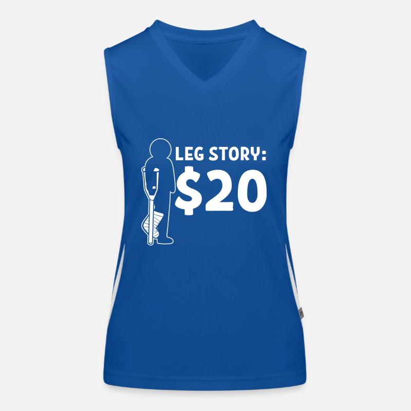 Broken leg Women's Functional Contrast Tank Top