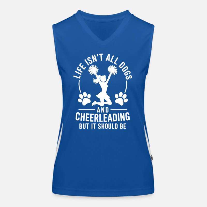 Cheerleading Spruch Lustiges Cheerleading Geschenk Funktionelles Kontrast-Tank Top für Frauen