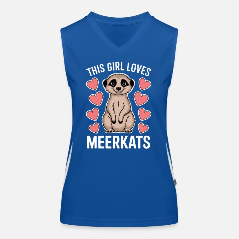 Erdmännchen Spruch Lustiges Erdmännchen Geschenk Funktionelles Kontrast-Tank Top für Frauen