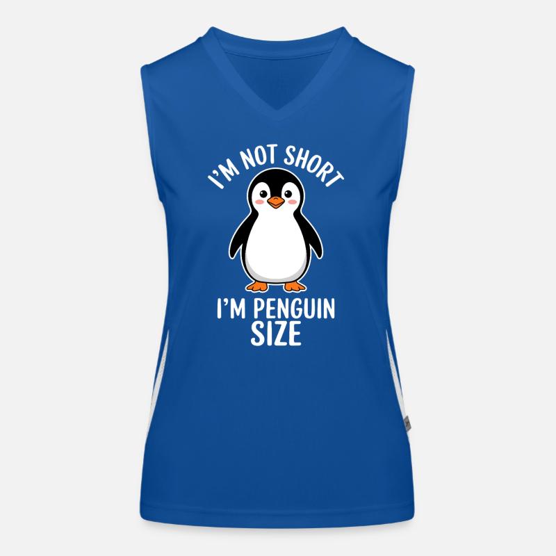 Pinguin Spruch Lustige Pinguine Geschenk Funktionelles Kontrast-Tank Top für Frauen