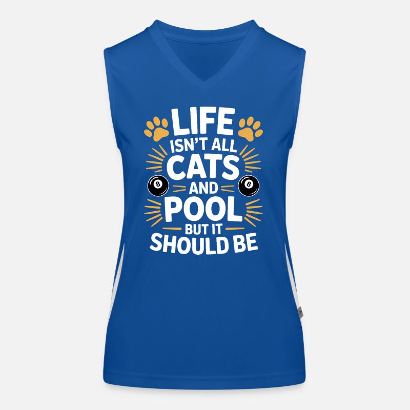 Pool Billiard Spruch Lustig Pool Billiard Geschenk Funktionelles Kontrast-Tank Top für Frauen