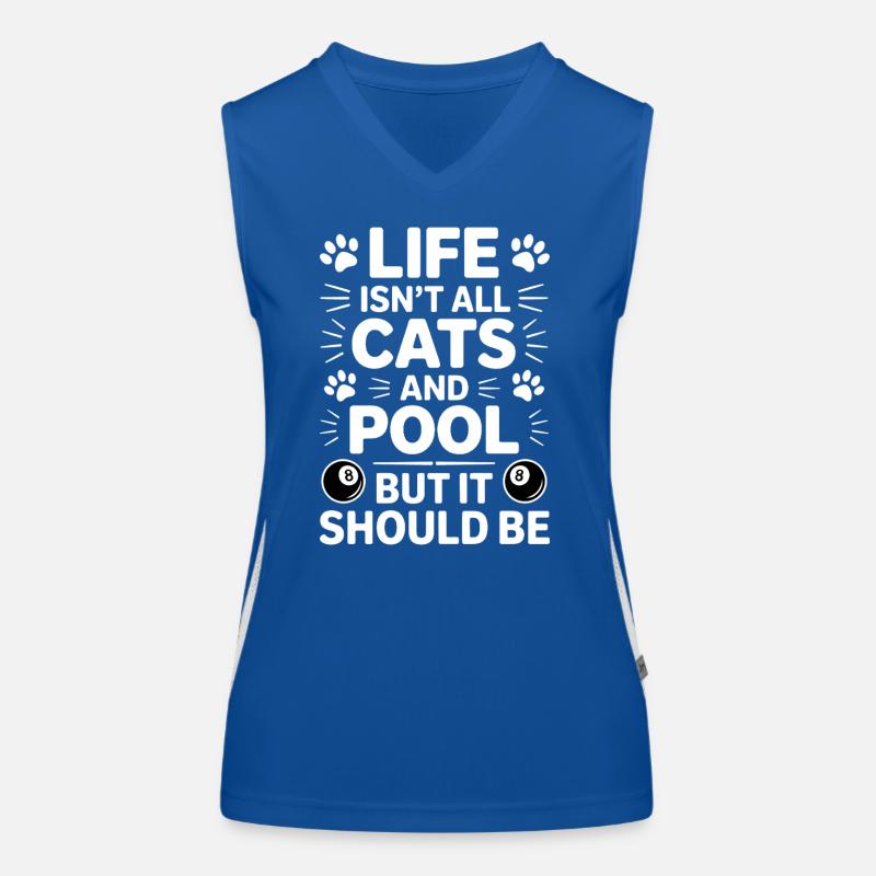 Pool Billiard Spruch Lustig Pool Billiard Geschenk Funktionelles Kontrast-Tank Top für Frauen
