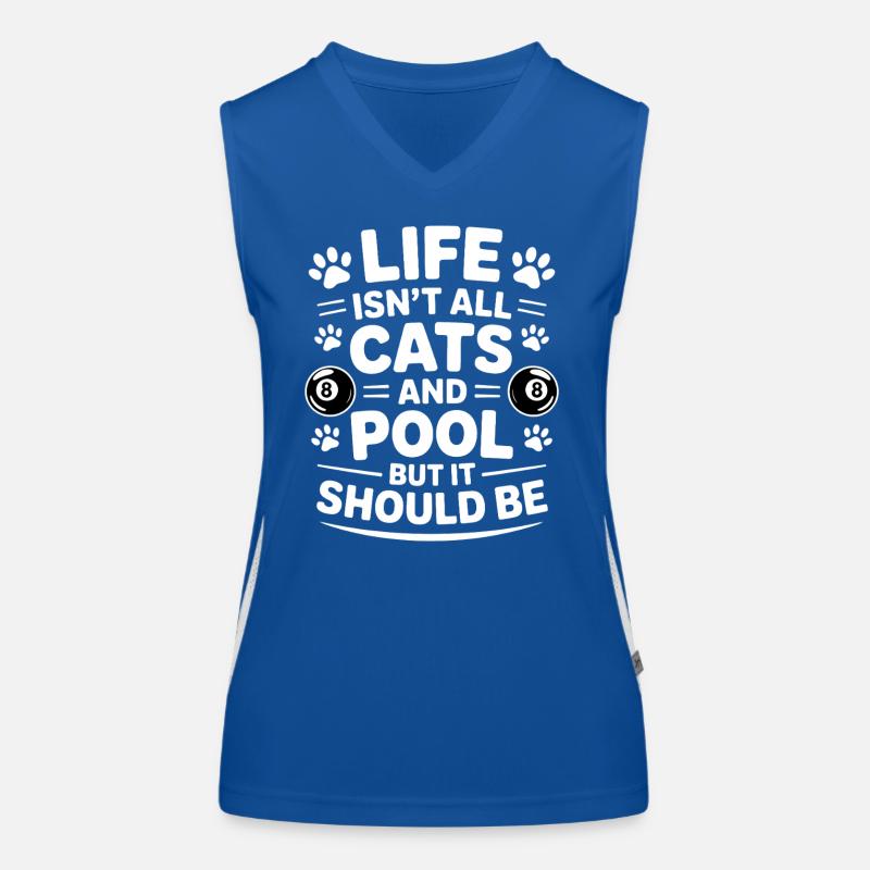 Pool Billiard Spruch Lustig Pool Billiard Geschenk Funktionelles Kontrast-Tank Top für Frauen