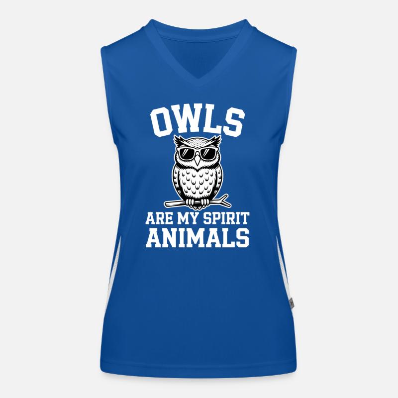 Eule Spruch Eulen Lustiges Eulen Geschenk Funktionelles Kontrast-Tank Top für Frauen